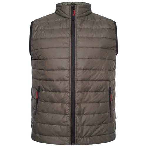 KAM Lightweight Zip Thru Gilet Khaki